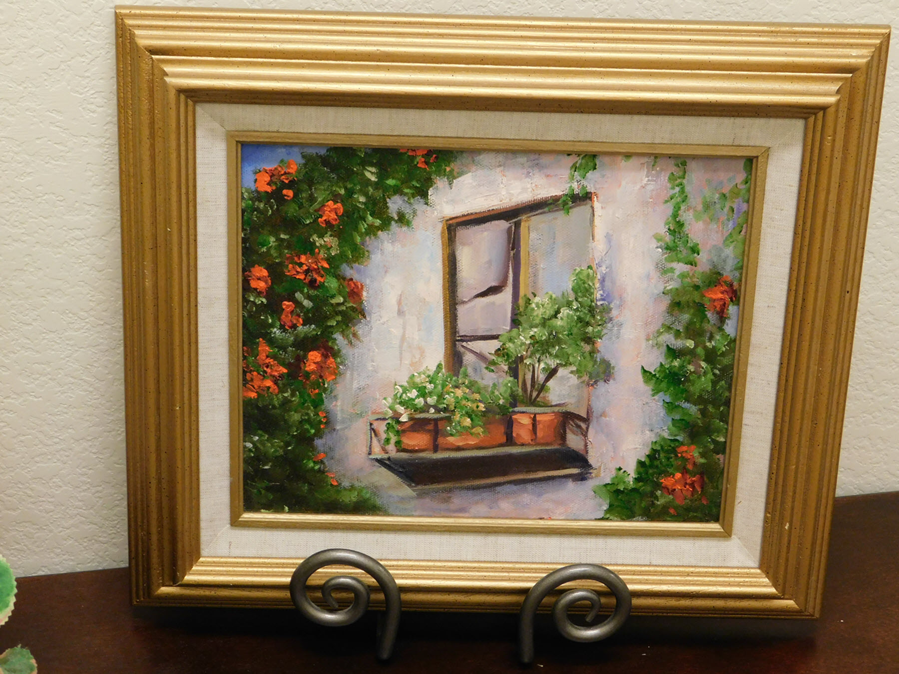 #29  "Italy Windowbox" 8x10 Framed